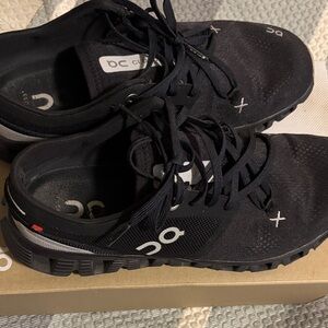 On Running Black and Gray Athletic Shoes